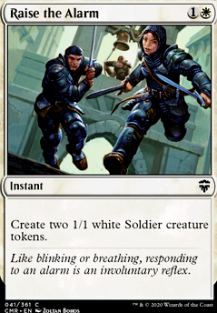 Raise the Alarm feature for Mono White Soldier Tribal Pauper