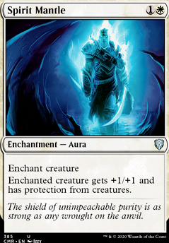 Spirit Mantle feature for Blu/White Aura Aggro Hexproof