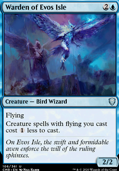 Warden of Evos Isle feature for Blue flying