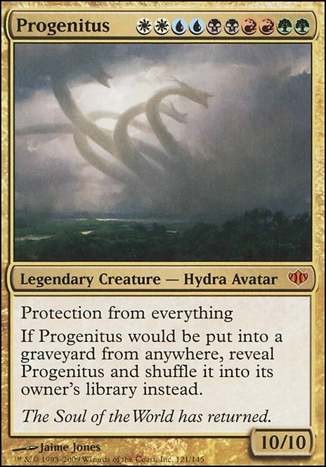 Progenitus feature for List of cards that are good for devotion