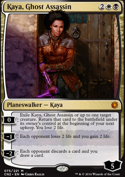 Kaya, Ghost Assassin feature for Kaya, the Unplayed Card