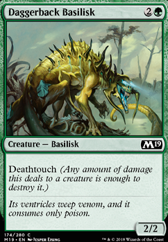 Featured card: Daggerback Basilisk