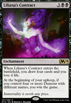 Liliana's Contract feature for Demonic Bargaining Chips