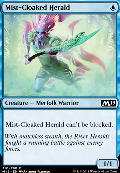 Mist-Cloaked Herald feature for Slippery Fish - MTGA Pauper Event
