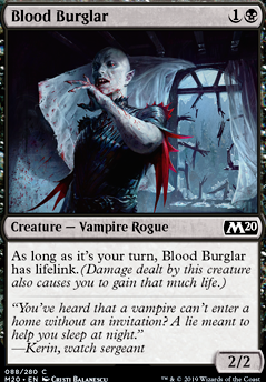 Blood Burglar feature for Commander, Pauper, White/Black, Sandnomad