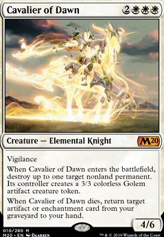 Featured card: Cavalier of Dawn