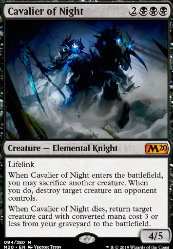 Featured card: Cavalier of Night