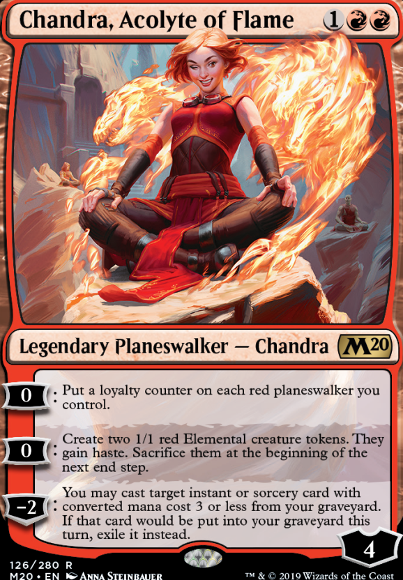 Chandra, Acolyte of Flame feature for It says "Chandra" on the Card