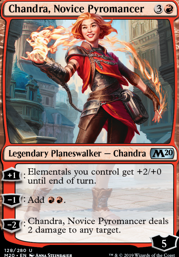 Chandra, Novice Pyromancer feature for Mono red elementals