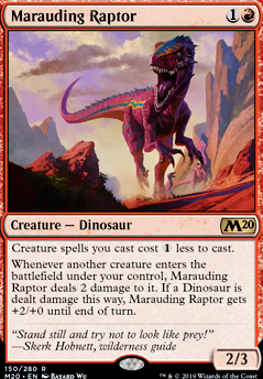 Marauding Raptor feature for Gishath, Sun's Avatar Dino Tribal