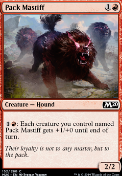 Pack Mastiff feature for Wanted a Boros deck