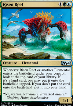 Risen Reef feature for Elemental Tribal