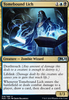Tomebound Lich feature for Arena: Theros: Dimir Drakuseth