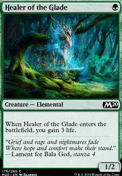Healer of the Glade feature for elemental deck