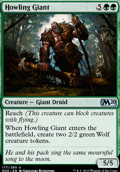 Howling Giant feature for Ajani, the Greathearted Brawl