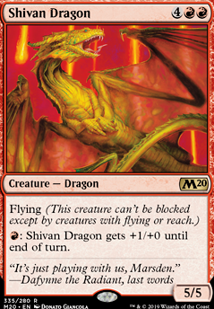 Shivan Dragon feature for Red Novice Deck