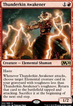 Thunderkin Awakener feature for Mono Red Elementals
