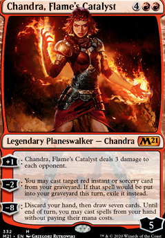 Chandra, Flame's Catalyst feature for The Chandra deck that I gave to my ex