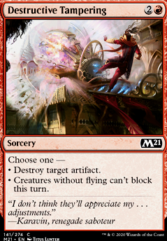 Destructive Tampering Destructive Tampering