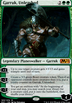 Garruk, Unleashed feature for Green Ramp/Stompy/Aggro