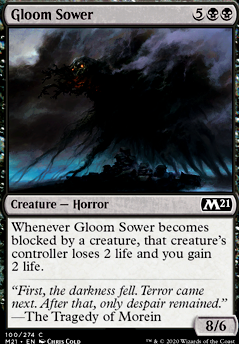 Gloom Sower feature for Taigam, I barely know 'em! (Sidisi's Hand PDH)