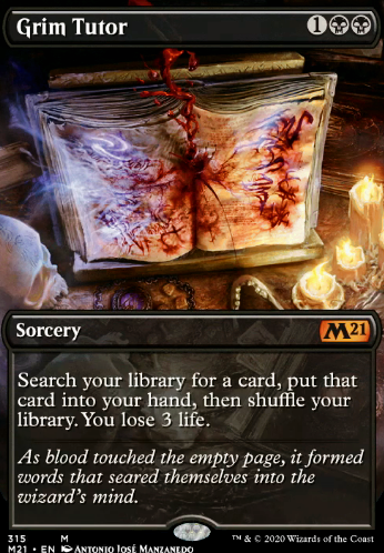 Grim Tutor feature for Will Cast Spells For Money