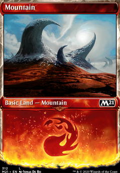 Mountain feature for Commander deck Red/Blue/Artifact