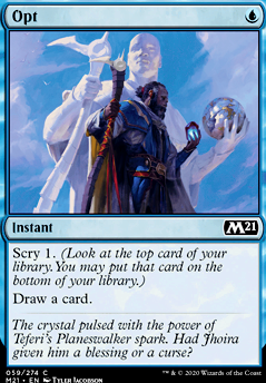 Opt feature for Izzet 1 Drops? Or Izzet just me?
