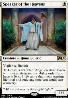 Speaker of the Heavens feature for The Big No You Angel Deck