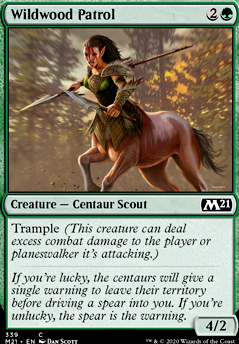 Wildwood Patrol feature for black green pauper deathouch trample