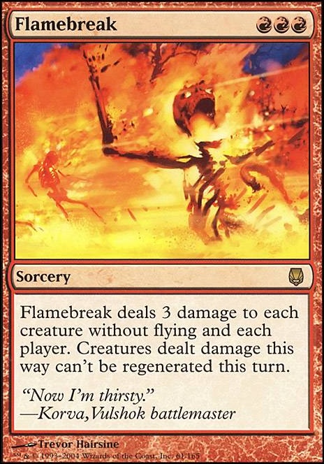 Flamebreak feature for Fire cannot kill a dragon