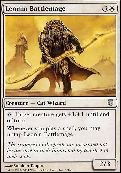 Leonin Battlemage feature for Pride of Ajani