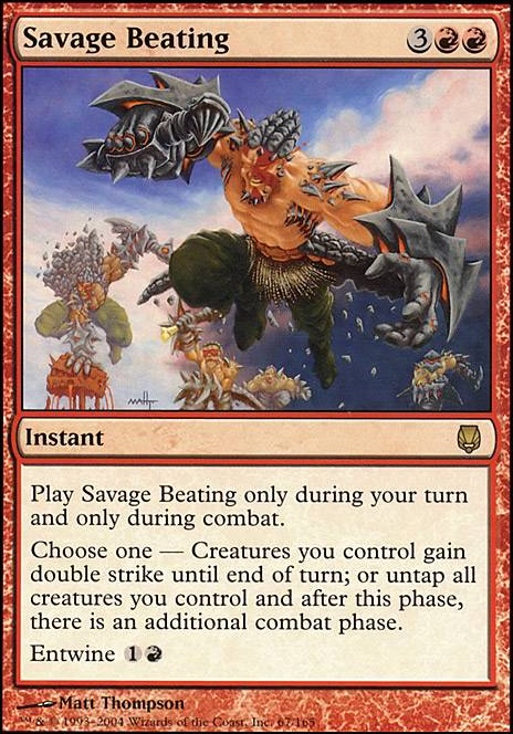 Featured card: Savage Beating