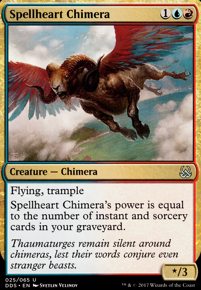 Spellheart Chimera feature for Izzet sorceries and instances