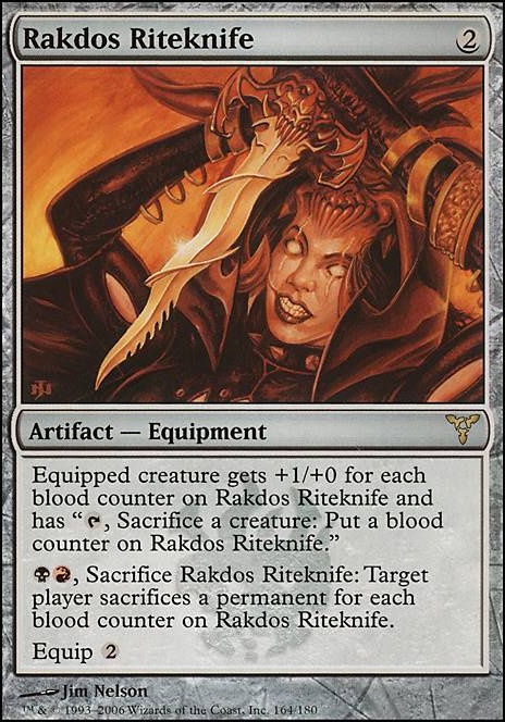 Rakdos Riteknife feature for Do the Rite Thing