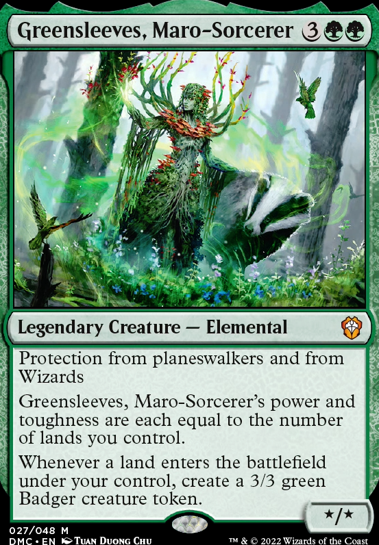 Featured card: Greensleeves, Maro-Sorcerer