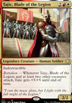 Tajic, Blade of the Legion feature for Boros EDH