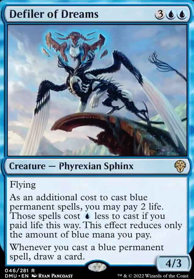 Defiler of Dreams feature for A Pressing Question -- Sphinx Combo EDH