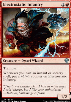 Electrostatic Infantry feature for Budget Izzet Spells (DMU-BRO)