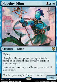 Haughty Djinn feature for Izzet Instant/Sorcery Tempo