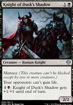 Knight of Dusk's Shadow feature for Budget Orzhov Humans ((Midweek Magic: Artisan))