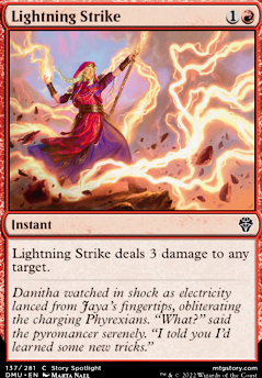 Lightning Strike feature for Phyrexian Black Red Burn