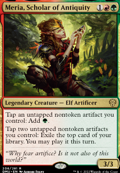 Meria, Scholar of Antiquity feature for (No Clutter Concept) Gruul-Artifacts