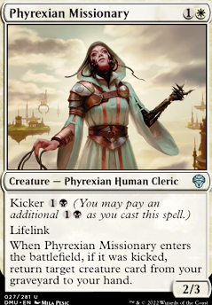 Phyrexian Missionary feature for DMU white/black