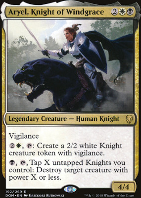 Featured card: Aryel, Knight of Windgrace