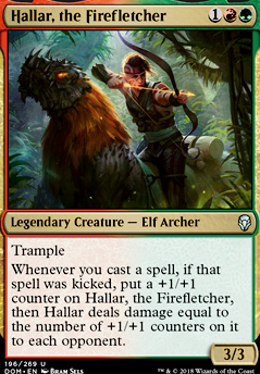 Hallar, the Firefletcher feature for A One Dollar TCGPlayer Commander Deck