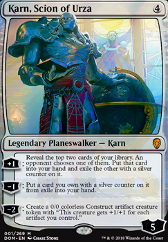 Karn, Scion of Urza feature for Karn, Stax of Urza