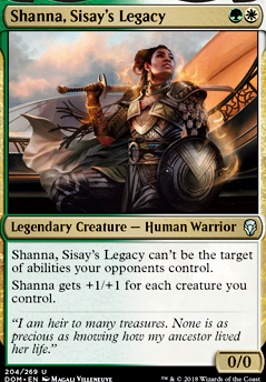 Shanna, Sisay's Legacy feature for EDH Budget (no buying) G-W