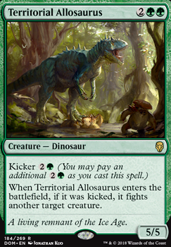 Featured card: Territorial Allosaurus