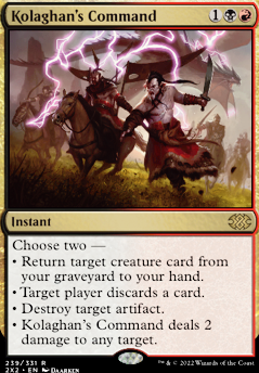 Kolaghan's Command feature for Mardu Aristocrats